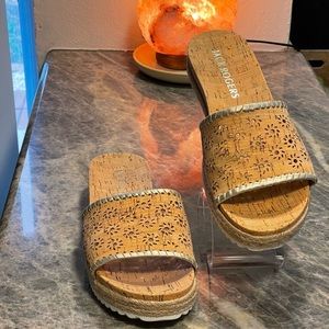 Jack Rogers Cork Slides Size 8
